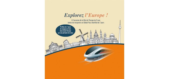 Ouest France: 4 pass SNCF Global InterRail à gagner