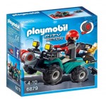 Amazon: Playmobil Quad avec Treuil et Bandit - 6879 à 7,11€