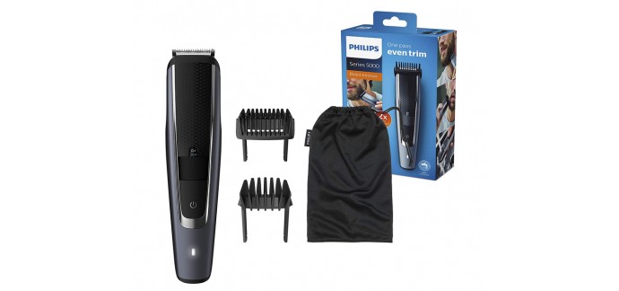 Amazon: Tondeuse à barbe Philips BT5502/15 Series 5000 avec système Lift & Trim Pro à 35,20€