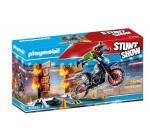 Amazon: Playmobil Stuntshow Moto-Cross avec 1 Personnage Cascadeur et 1 Mur de Feu - 70553 à 8,53€