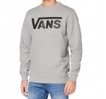 Amazon: Sweatshirt Vans Classic Crew II - Gris Ciment à 44,48€