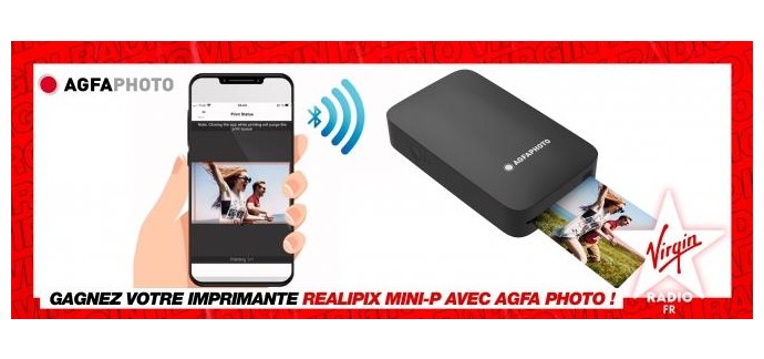 Virgin Radio: 3 mini imprimantes photo Agfa avec 100 photos à gagner