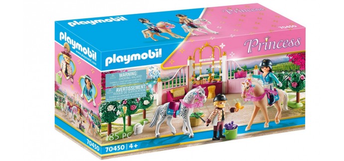 Amazon: Playmobil Princesse avec chevaux et instructeur - 70450 à 14,87€