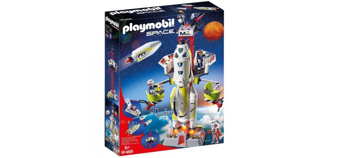 Amazon: Playmobil Fusée Mars avec Plateforme de Lancement - 9488 à 35,67€