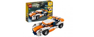 Amazon: LEGO Creator La Voiture de Course Sportive et Bateau à Moteur 3en1 - 31089 à 15,99€