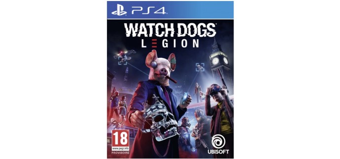 Amazon: Jeu Watch Dogs Legion sur PS4 à 9,70€