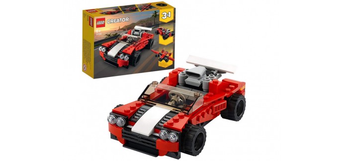Amazon: LEGO Creator La Voiture de Sport - 31100 à 8,99€