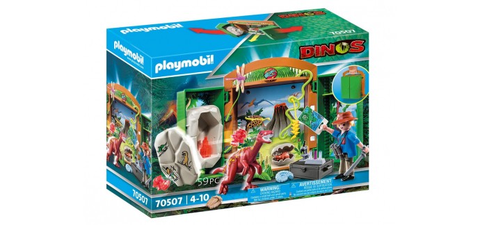 Amazon: Playmobil Dinos Boîte à Jouer Dinosaures - 70507 à 19,83€