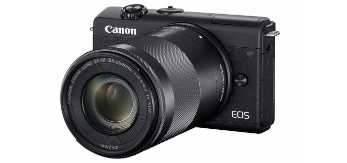 Amazon: Appareil Photo Hybride Canon EOS M200 + Objectifs EF-M 15-45mm + EF-M 55-200mm à 679€