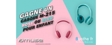 Byothe: Un casque audio Bluetooth M-215 Rose ou Bleu pour enfant à gagner