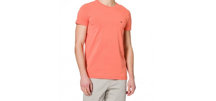 Amazon: T-shirt homme Tommy Hilfiger Stretch Slim Fit à 18,54€