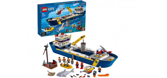 Amazon: LEGO City Le Bateau d’Exploration océanique - 60266 à 82,70€