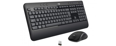 Amazon: Combo clavier Azerty + Souris sans fil Logitech MK540 à 36,99€