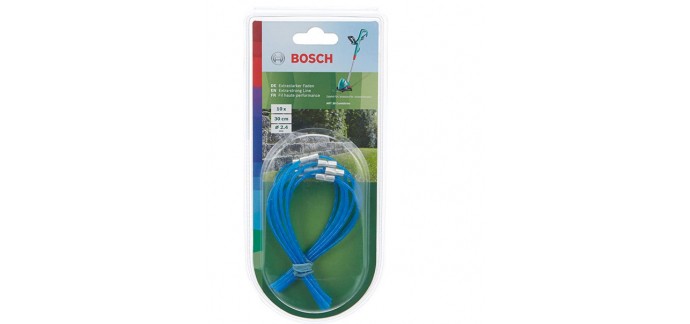 Amazon: Sachet de 10 fils accessoire pour coupe bordure Bosch Home and Garden ART 30 Combitrim à 4,27€
