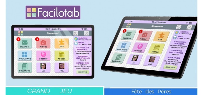 Femme Actuelle: 2 tablettes Facilotab, 8 applications Facilotab à gagner