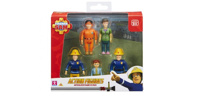 Amazon: Lot de 5 figurines Sam le Pompier à 11€