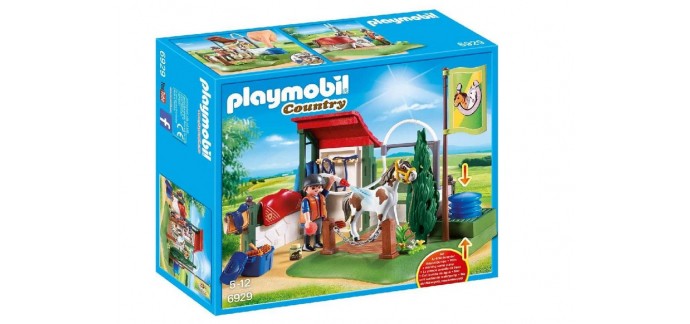 Amazon: Playmobil Box de Lavage pour Chevaux - 6929 à 13,85€