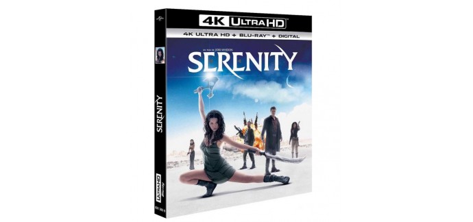 Amazon: Serenity en 4K Ultra HD + Blu-Ray + Digital Ultraviolet à 10€