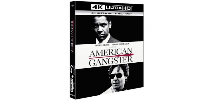 Amazon: American Gangster en 4K Ultra HD + Blu-Ray à 10€