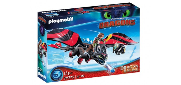 Amazon: Playmobil Dragon Racing: Krokmou et Harold - 70727 à 24,50€