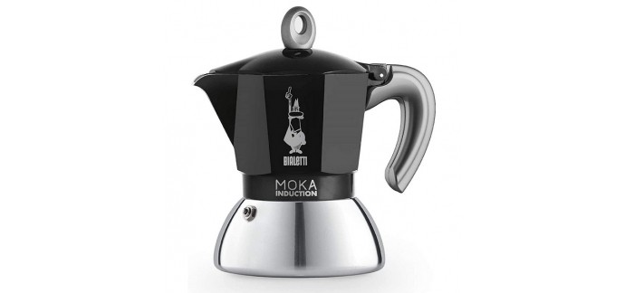 Amazon: Cafetière Bialetti New Moka Induction - 2 tasses, tous feux à 29,99€