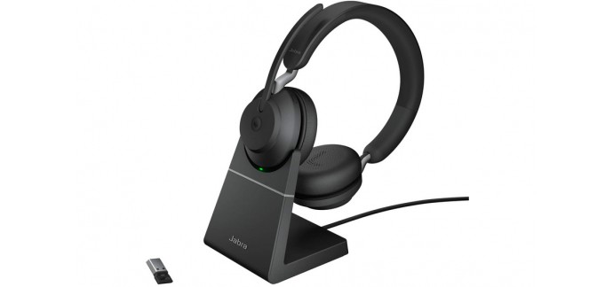 Amazon: Casque PC Sans Fil Jabra Evolve2 65 avec Station de Charge à 186,60€