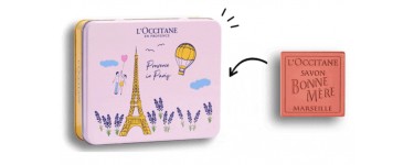 L'Occitane: 1 boite de savon en métal inoxydable offerte dès 25€ d'achat