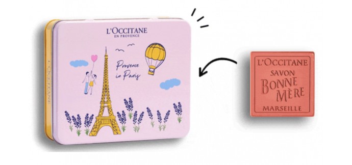 L'Occitane: 1 boite de savon en métal inoxydable offerte dès 25€ d'achat