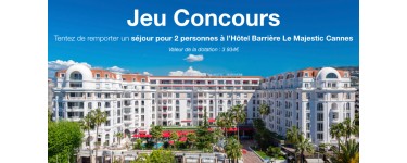 Le Point: 1 séjour de 2 nuits pour 2 personnes à l'Hôtel Barrière Le Majestic 5* à Cannes à gagner