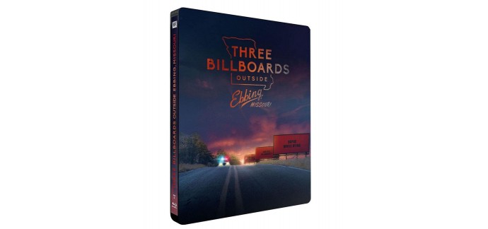 Amazon: Blu-Ray 3 Billboards Les Panneaux de la Vengeance en Édition Limitée boîtier SteelBook à 13,49€
