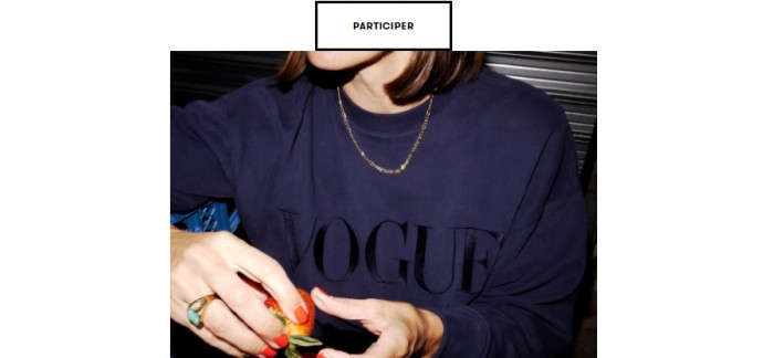 Vogue: 1 bon d'achat à valoir sur l'eshop Vogue à gagner
