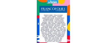 Le Parisien: 1 lot de 2 pass pour le festival des Francofolies le 14 juillet à La Rochelle à gagner
