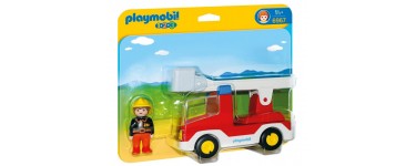 Amazon: Playmobil 1.2.3. Camion de pompier avec échelle pivotante - 6967 à 9,40€