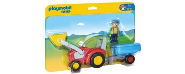 Amazon: Playmobil 1.2.3. Fermier avec tracteur et remorque - 6964 à 10,55€