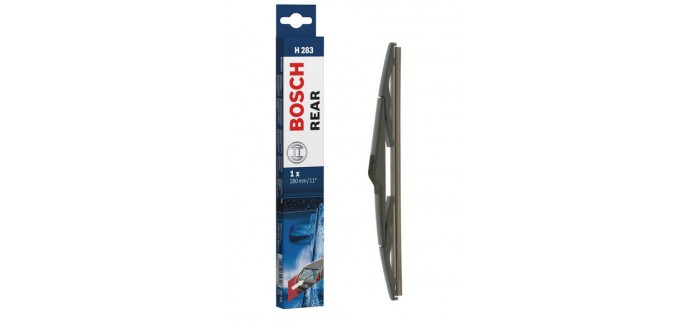 Amazon: Balai d'essuie–glace arrière  Bosch Rear: H283, Longueur: 280mm à 5,59€
