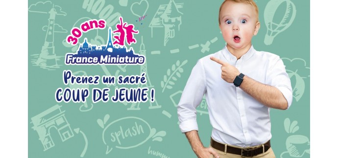 Enfant.com: 25 lots de 4 entrées pour le parc France Miniature à Élancourt à gagner