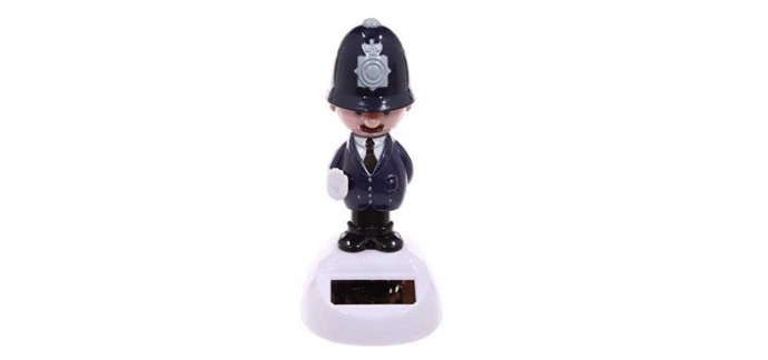 Amazon: Figurine Solaire Puckator Policier Anglais à 2,50€