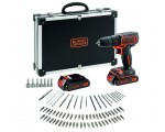 Amazon: Perceuse visseuse sans fil BLACK+DECKER BDCDC18BAFC-QW avec 80 accessoires à 60,79€