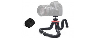 Amazon: Petit trépied flexible Lammcou pour appareil photo, smartphone à 17,99€