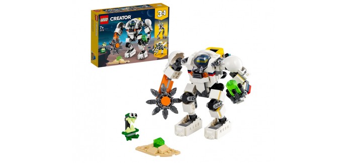 Amazon: LEGO Creator Le Robot d’Extraction Spatiale - 31115 à 19,86€