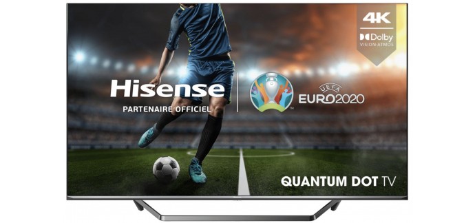 Boulanger: TV QLED 50" (126cm) 4K UHD Hisense 50U72QF à 399€ (dont 100€ remboursés via ODR)