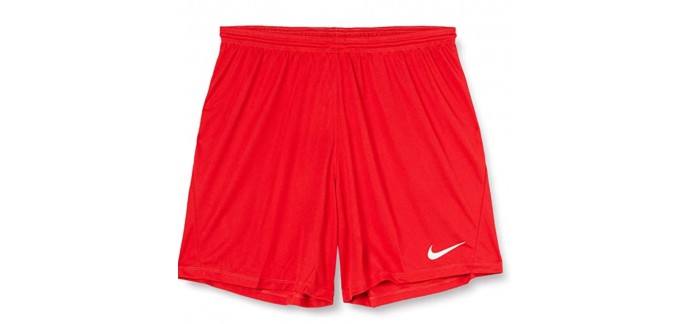 Amazon: Short Nike Park 3 pour Homme (Rouge) à 10,47€