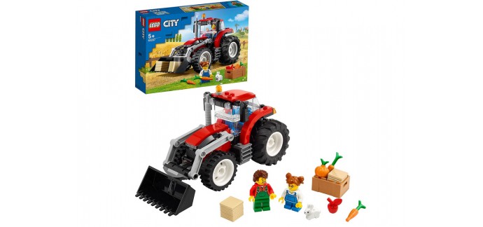 Amazon: LEGO City Le Tracteur, Set de Ferme avec Figurine de Lapin - 60287 à 15,10€