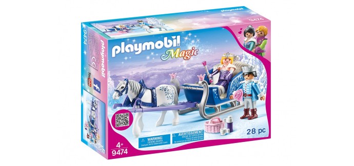 Amazon: Playmobil Couple Royal et Calèche - 9474 à 15,85€