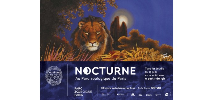Paris: 5 lots de 2 invitations pour les Nocturnes du Parc Zoologique de Paris à gagne