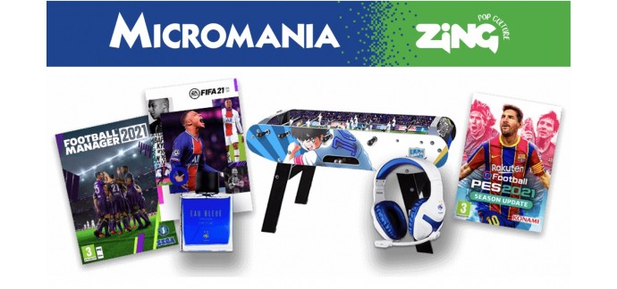 Micromania: 50 000 bons d'achat de 5€ valable dès 30€ et des jeux de Foot sur PC, PS4 et Xbox One à gagner