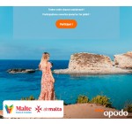Opodo: 1 lot de 2 billets d'avion à destination de Malte à gagner