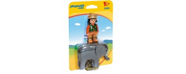 Amazon: Playmobil Soigneuse avec Éléphanteau - 9381 à 6,99€