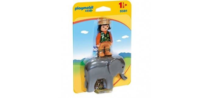 Amazon: Playmobil Soigneuse avec Éléphanteau - 9381 à 6,99€