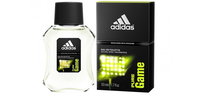 Amazon: Eau de toilette Adidas Pure Game pour Homme à 9,26€